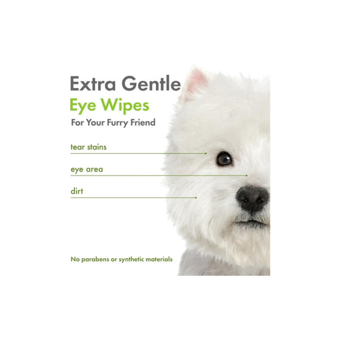 Petkin Plant Based Eye Wipes 80pk - Image 3