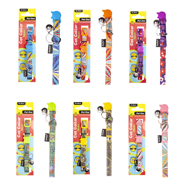 Pet One Cat Collar- Neon