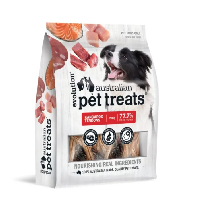 Evolution Pet Treats- Kangaroo Tendons 200gm