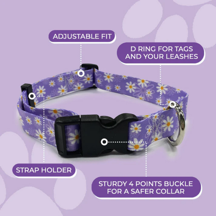 Perri's Daisy Purple Collar - Image 2