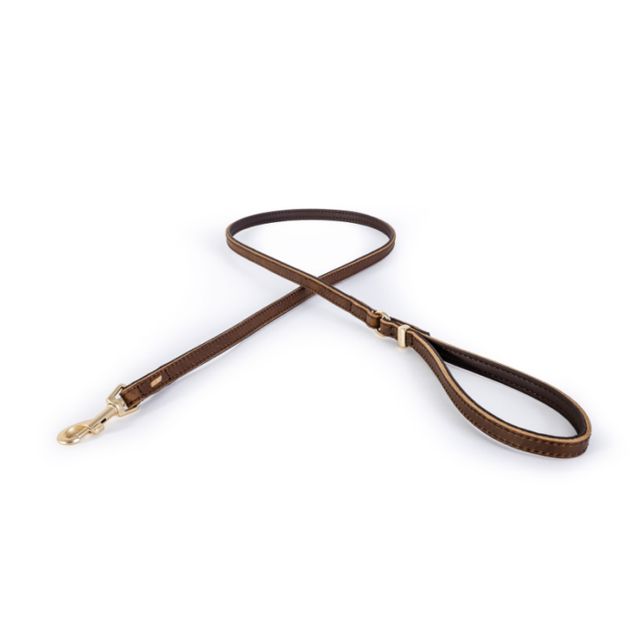 EzyDog Oxford Brown Leather Lead