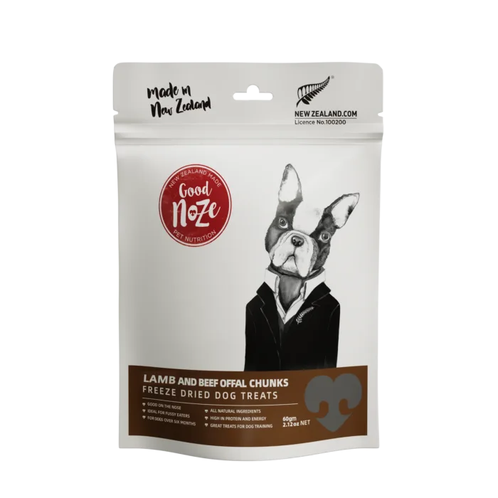 Good Noze Freeze Dried Lamb & Beef Offal Chunks 60gm