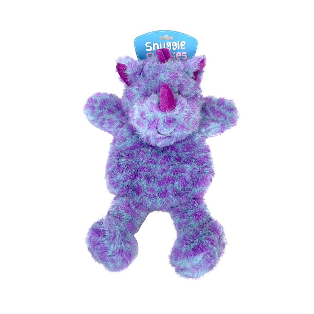 Snuggle Friends Flatties- Purple Rhino